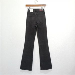 Zara black high rise flare jeans